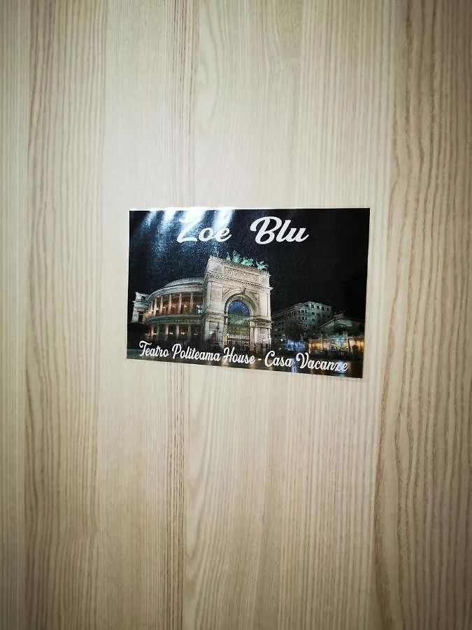 B&B Teatro Politeama House Zoe blu e gialla intero appartamento Palermo